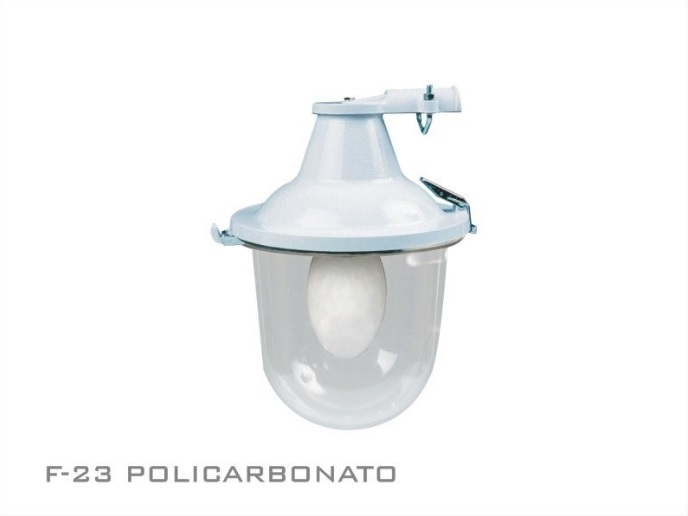 LUMINARIA FUNDIC.P/BRAZO C/VID. E27 F-23 7590